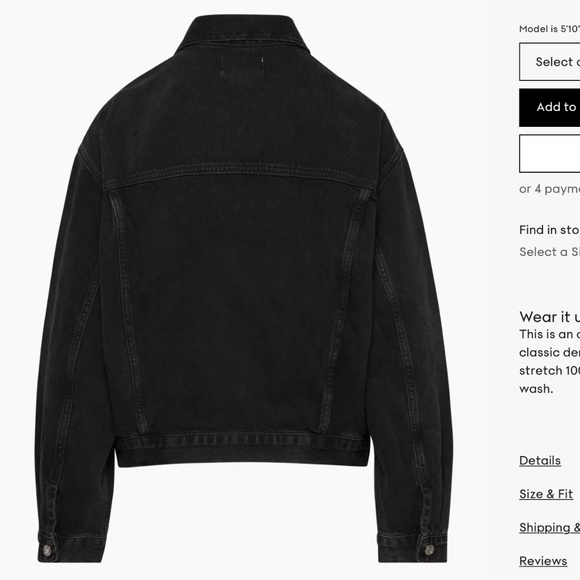 Agolde- Charli Denim Jacket Oversized denim jacket - Picture 7 of 10